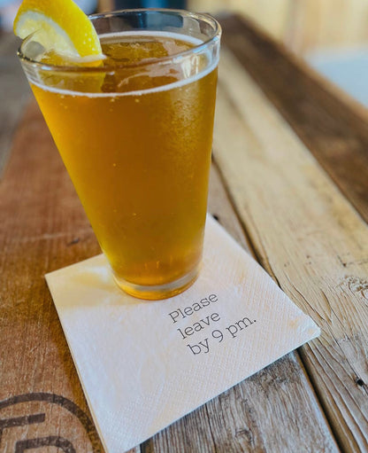 Napkins - Please leave by 9PM