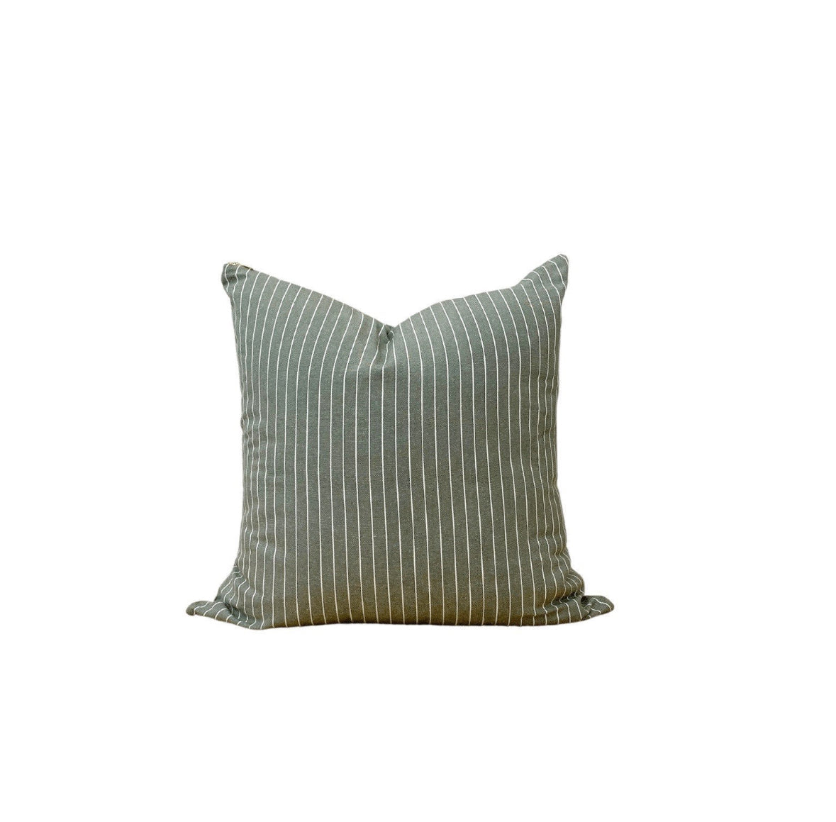 Pinstripe Pillow Cover - Dark Green