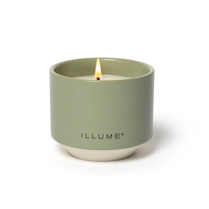 Illume - Hinoki Sage Matte Ceramic Candle