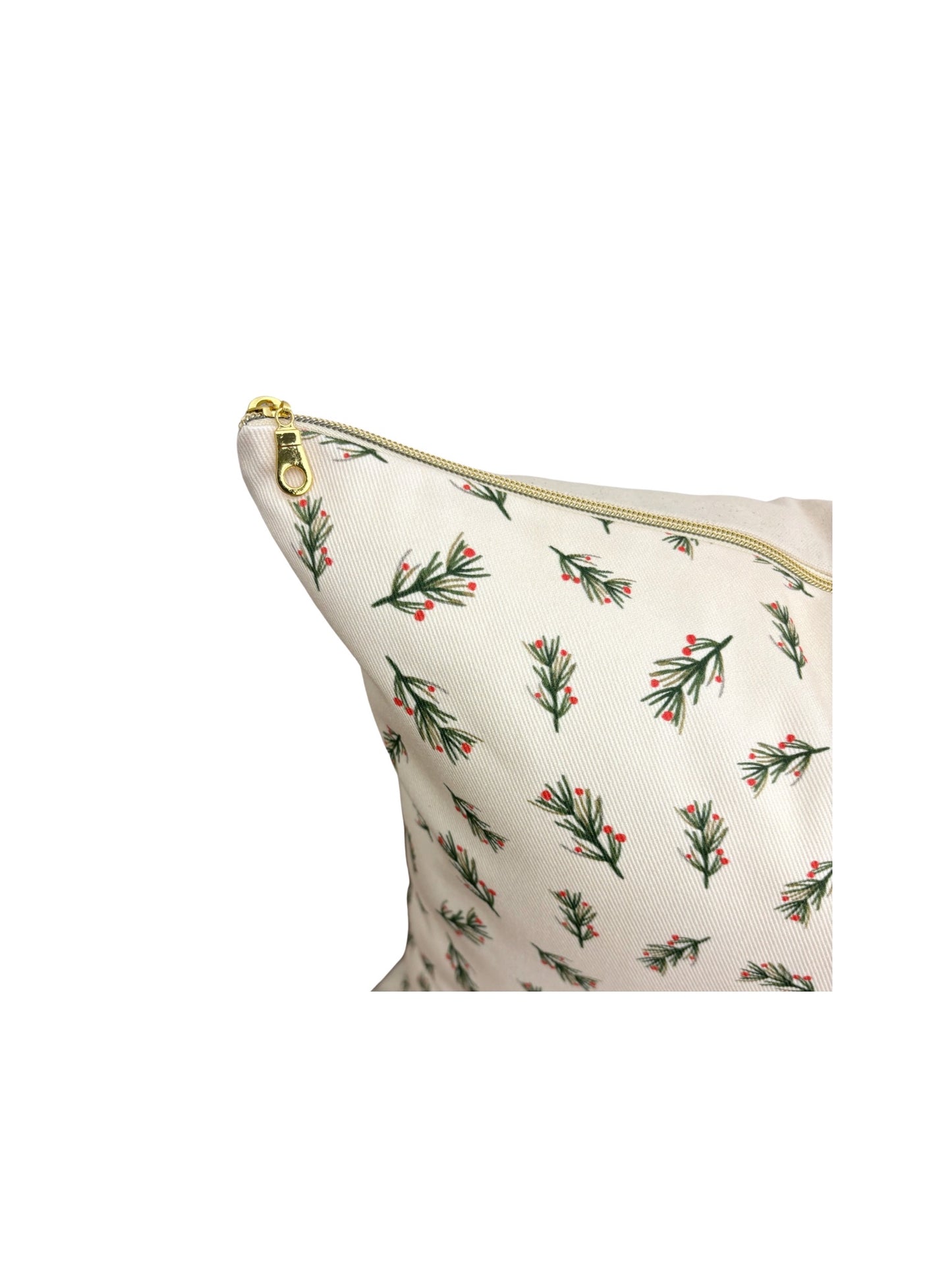 Holiday Holly Pillow Cover