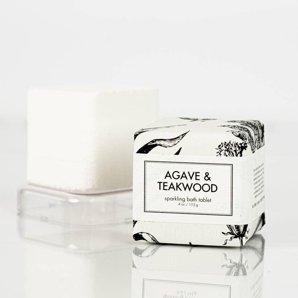 Agave & Teakwood Sparkling Bath Tablet