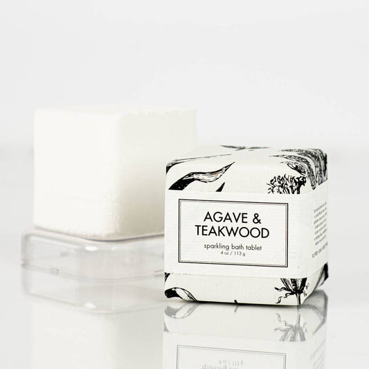 Agave & Teakwood Sparkling Bath Tablet