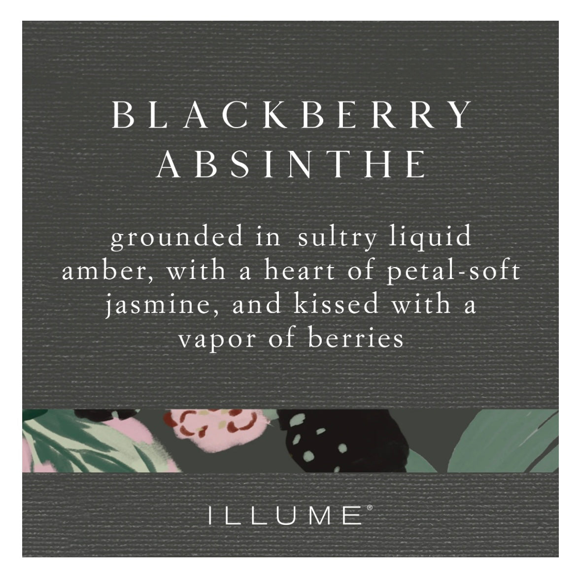 Illume - Blackberry Absinthe Statement Glass Candle