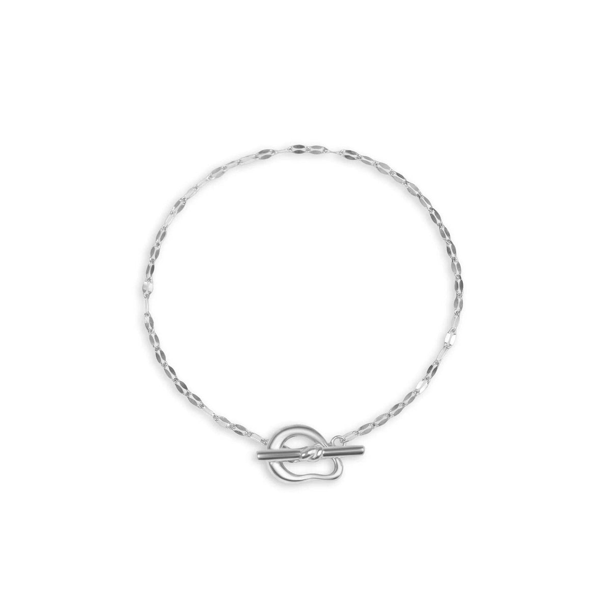 18K Gold PVD Abstract Carabiner Bracelet: Gold