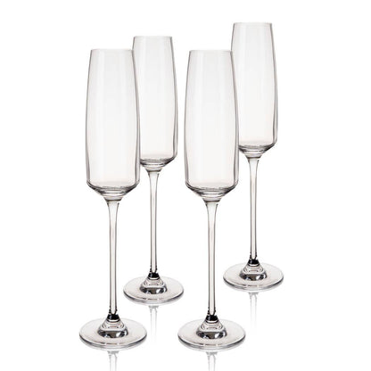 Reserve Julien Crystal Champagne Flutes - Set of 4
