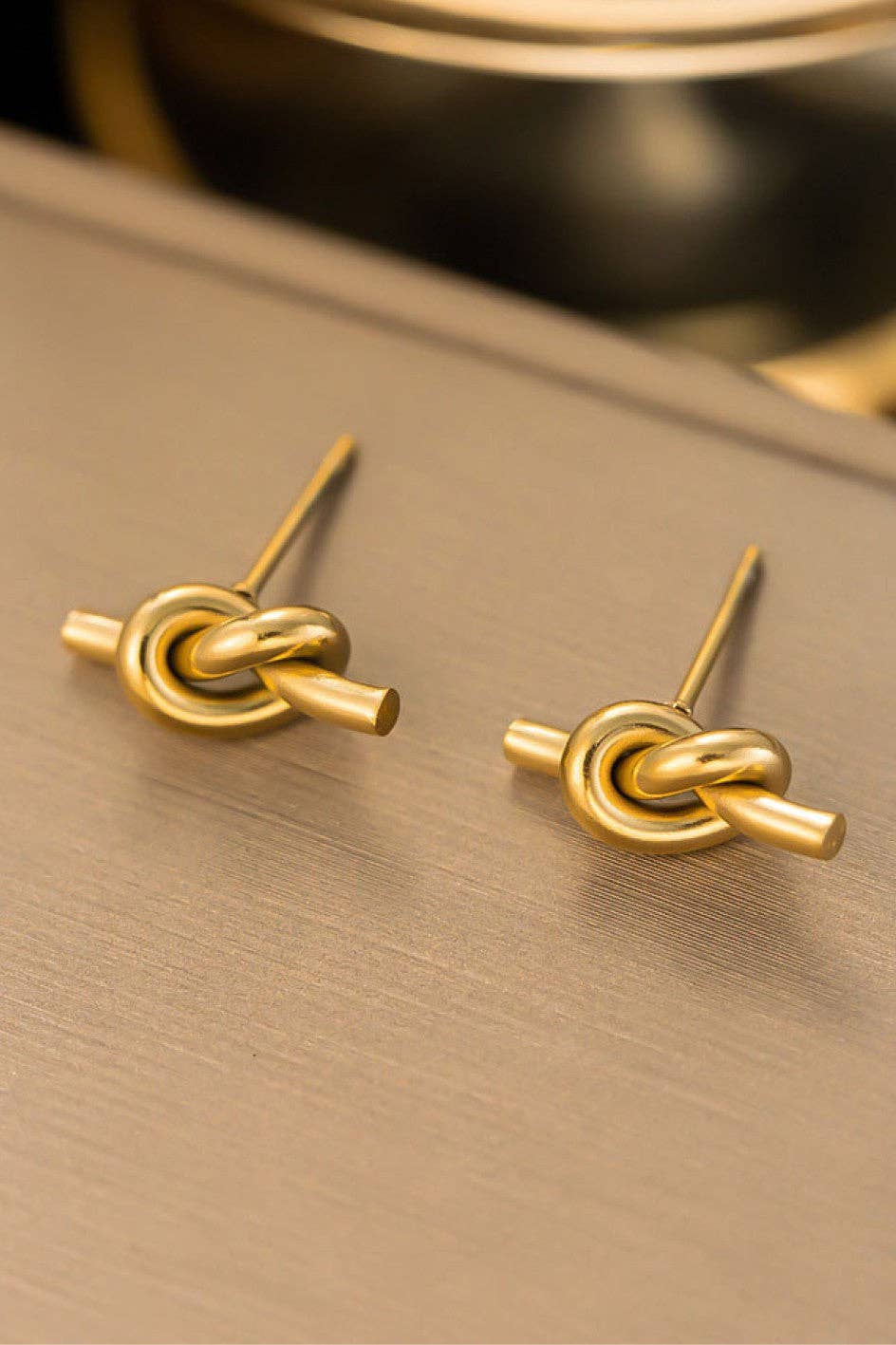 18K Gold Plated Waterproof Stainless Steel Stud Earrings - 6894: S0OX3T6894