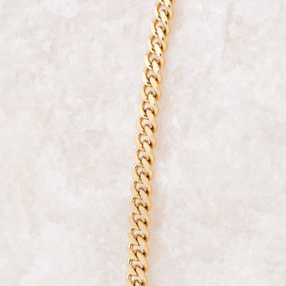 14K Gold Filled Plus™ Diamond Cut Curb Chain: 24" / 1.4mm