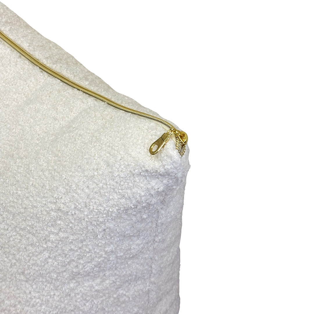 Cream Boucle' Pillow Cover