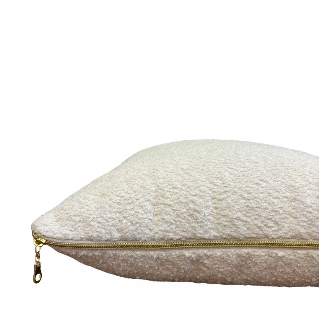 Cream Boucle' Pillow Cover
