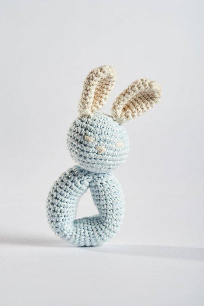 Organic Baby Toy - Rattle | Blue Bunny