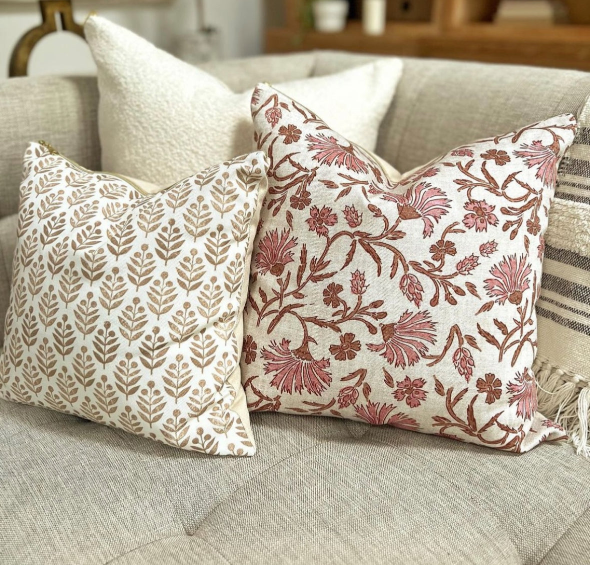 Lotti Soft Bark Pillow Cover - Designed by Danika Herrick