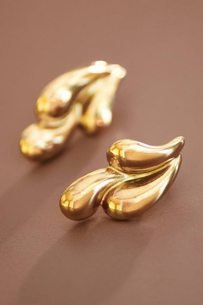 18K Gold Plated Waterproof Stainless Steel Stud Earring