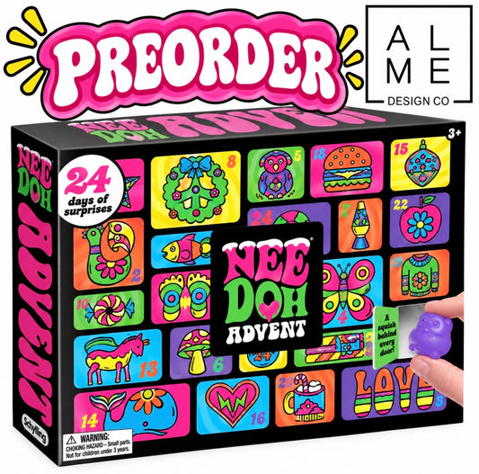 24-Day Christmas Advent Calendar – Sensory Squishy Fidget Toy Surprise Set
