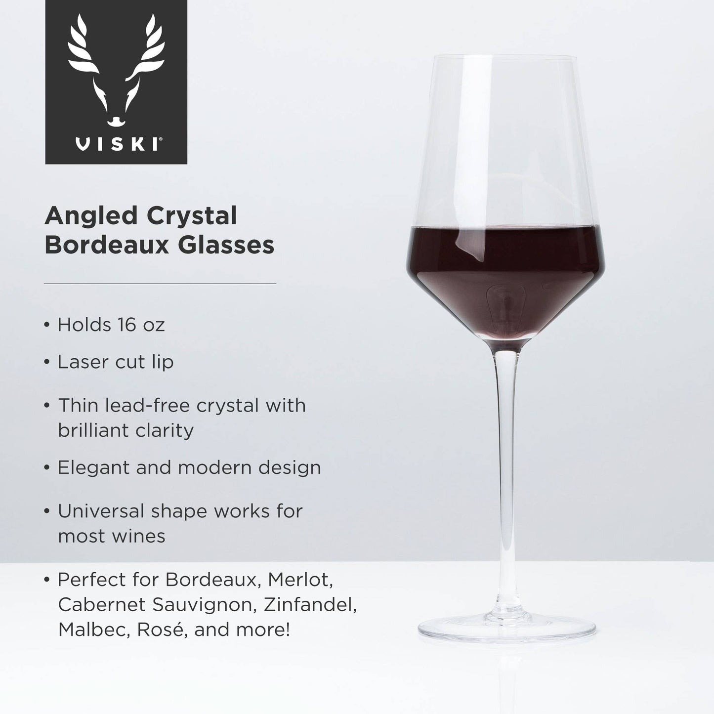 Crystal Wine Glasses & Corkscrew Gift Box Set