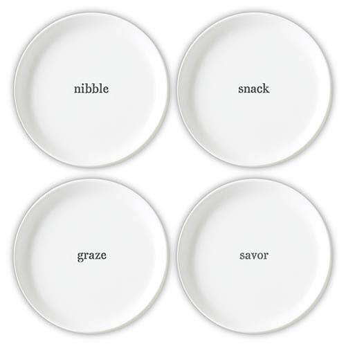 Face To Face Appetizer Plates - Set of 4