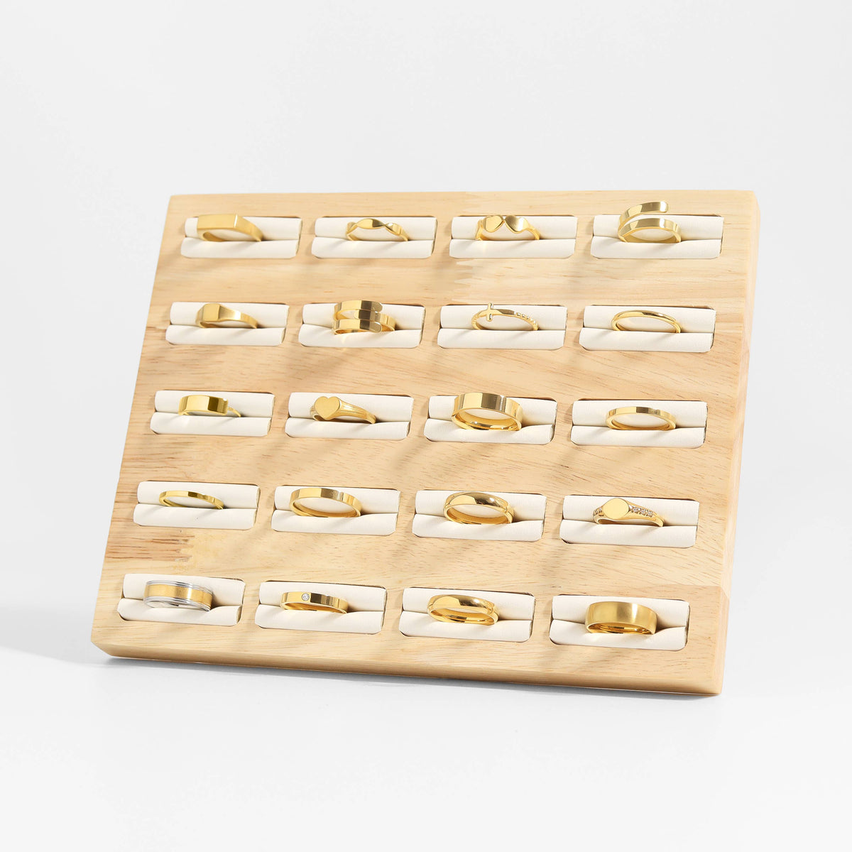 18K Gold PLATEDBlank Flat Band Ring: 7 / 3mm