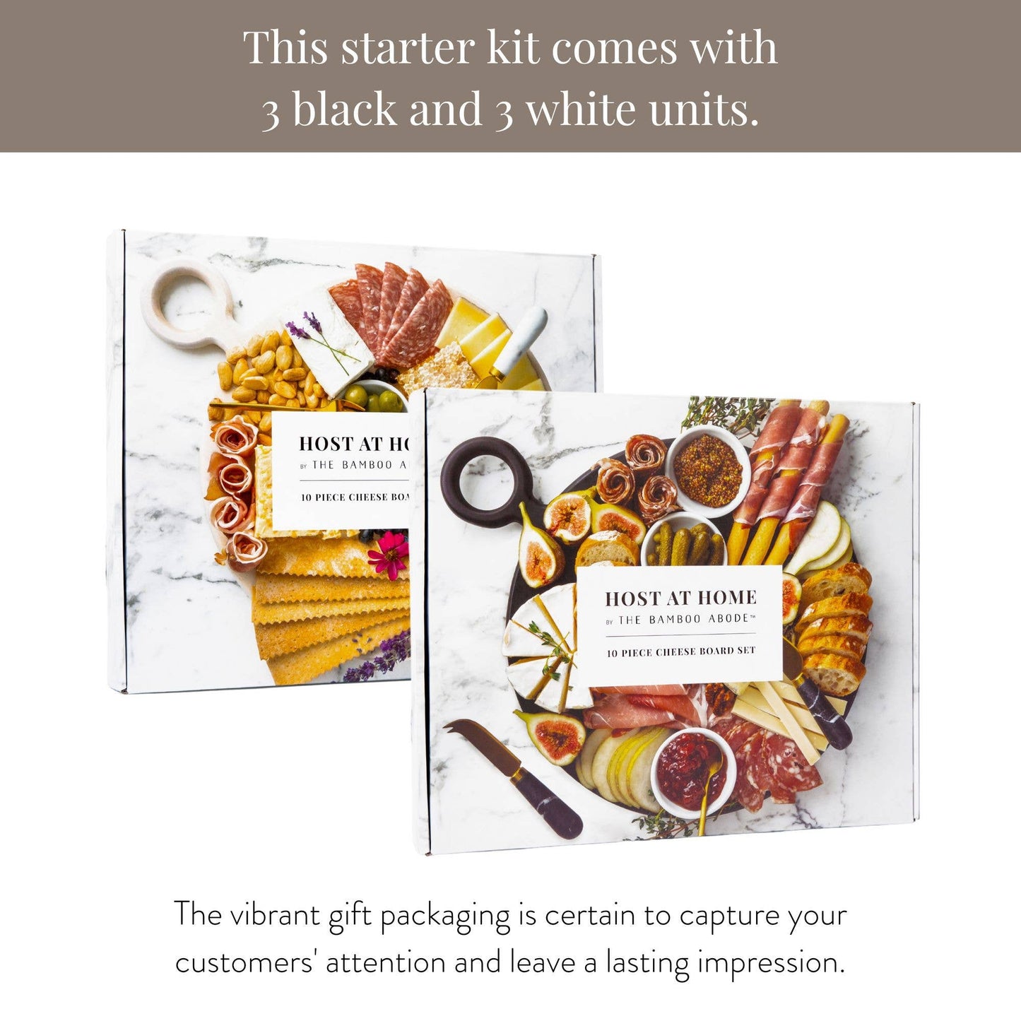 10 Piece Black  Charcuterie Board Gift Set Starter Kit