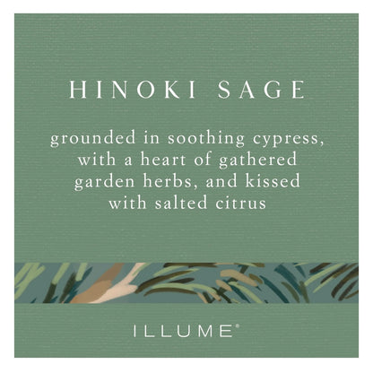 Illume - Hinoki Sage Matte Ceramic Candle