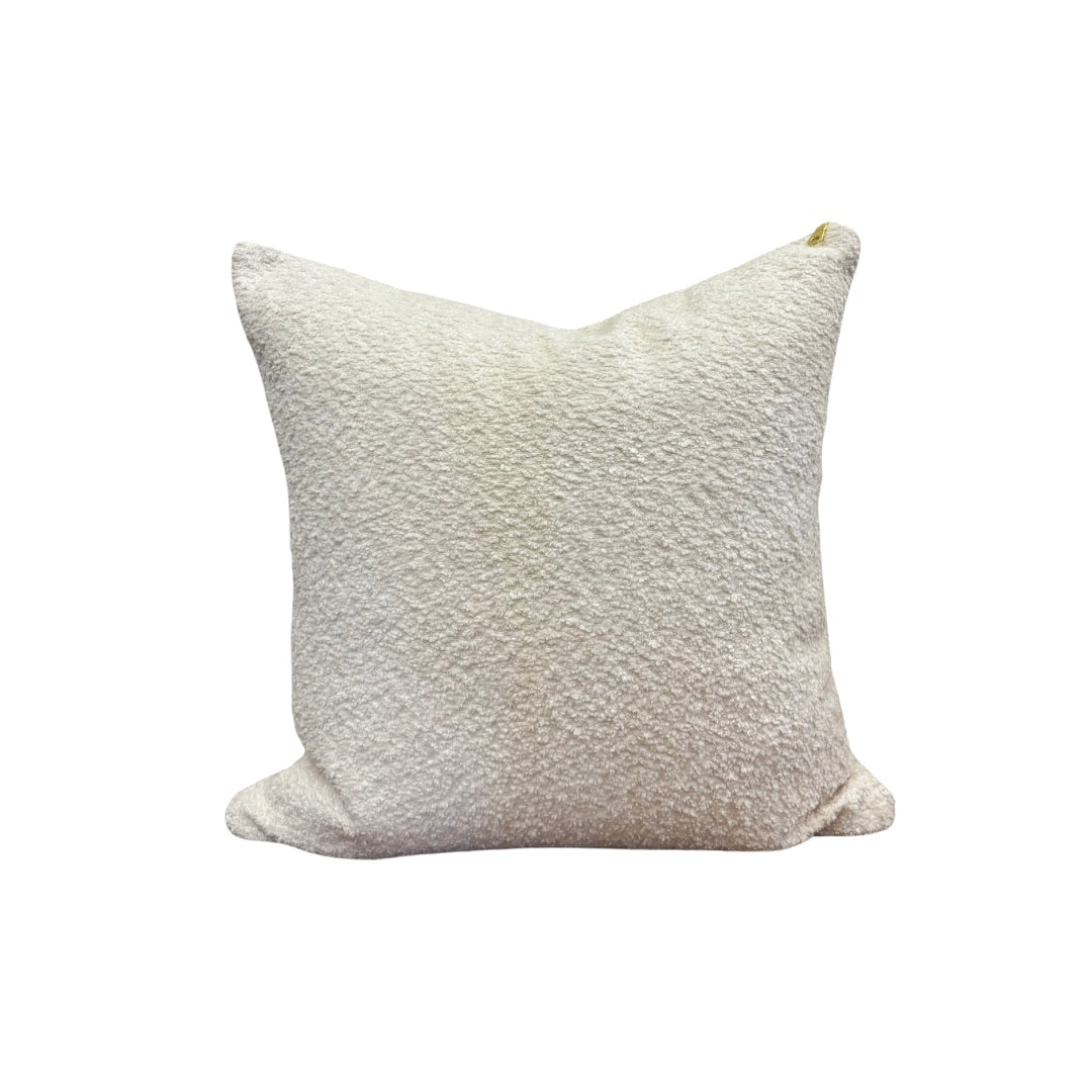 Cream Boucle' Pillow Cover