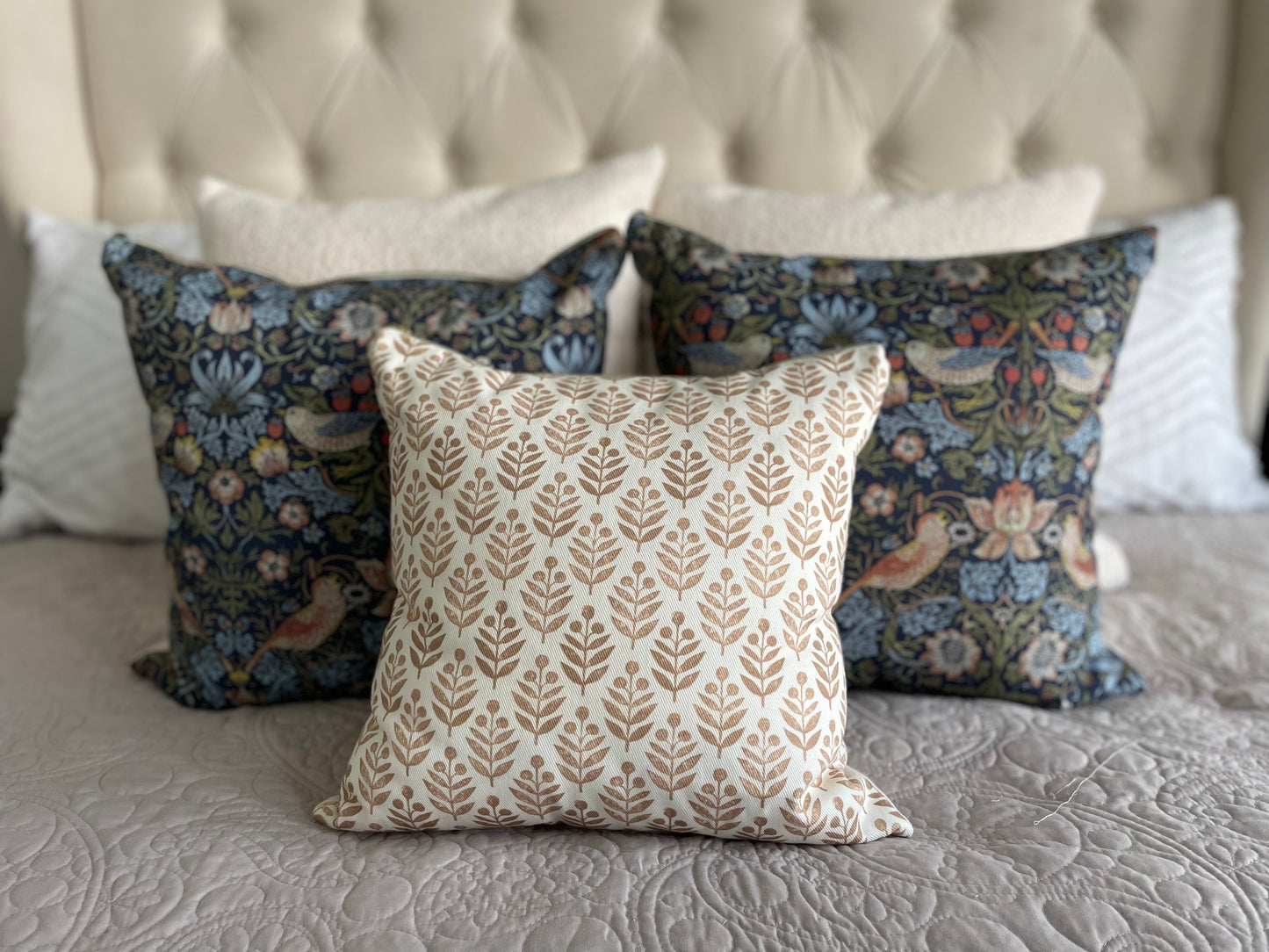 Lotti Soft Bark Pillow Cover - Designed by Danika Herrick