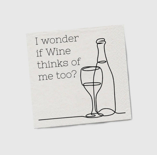 Napkins - I wonder if wine thinks of me