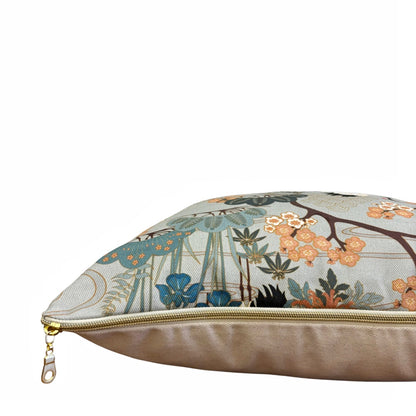 Gueth Japanese Garden in Gray Pillow Cover