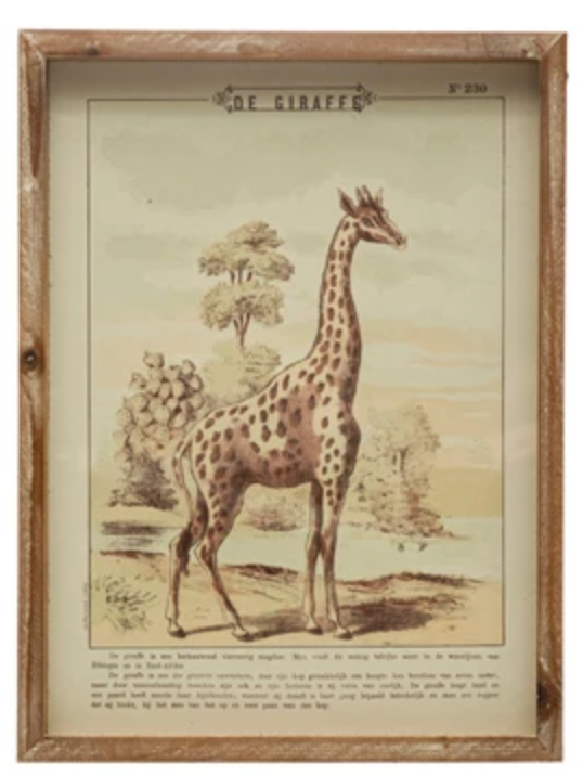 Wood Framed Giraffe