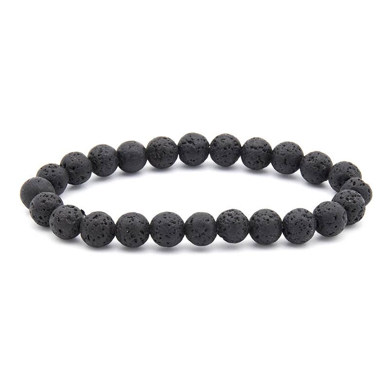 8MM Elastic Natural Stone Bracelets - CS: Phoenix stone