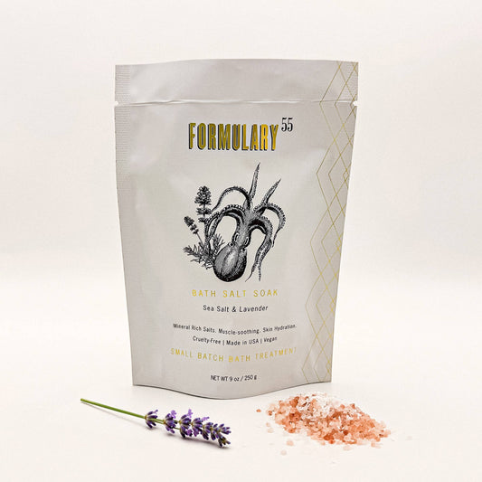 Sea Salt & Lavender Bath Salt Soak - 9oz Single Use