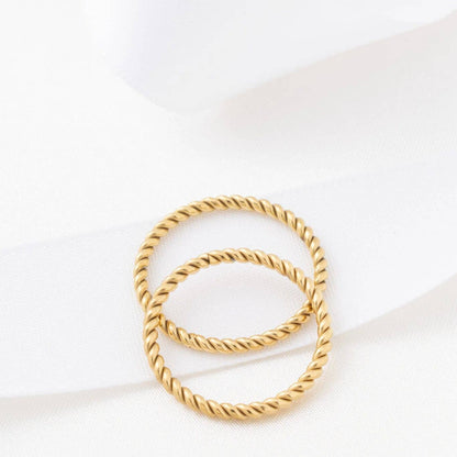 14K Gold Filled PLUS™ Braided Spacer Ring: Gold / 6