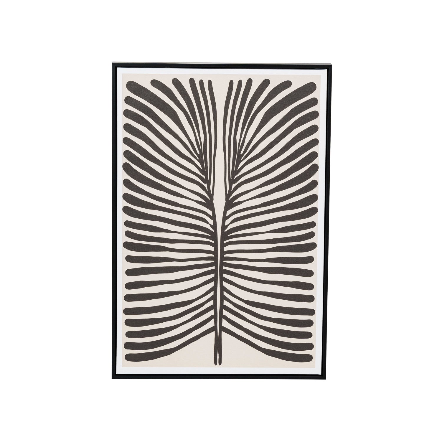 MDF Framed Textured Paper Wall Décor w/ Abstract Image