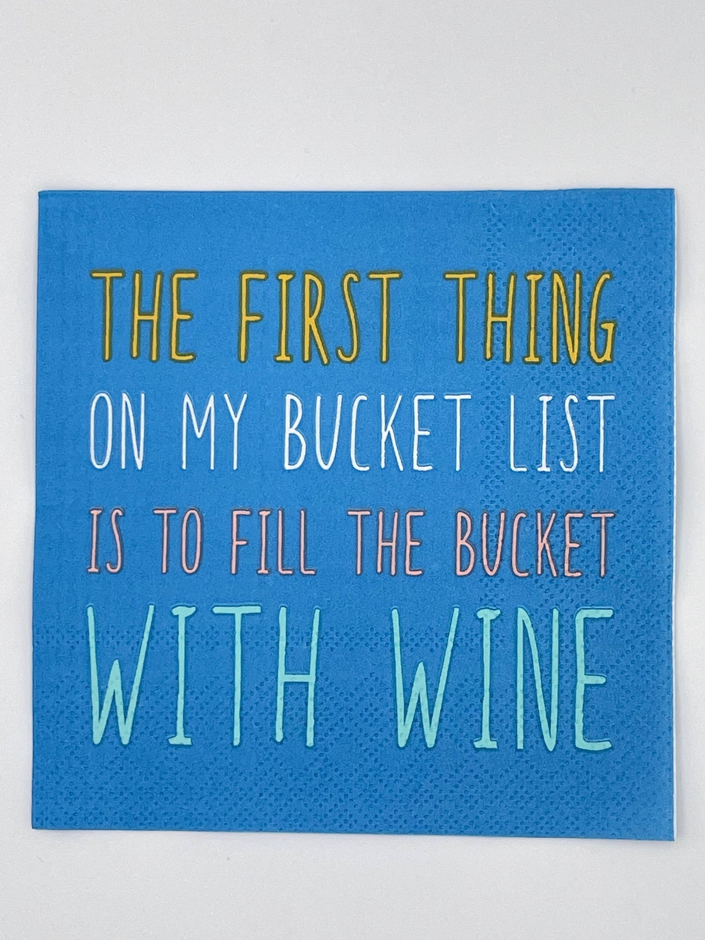 Funny Cocktail Napkins | My Bucket List - 20ct