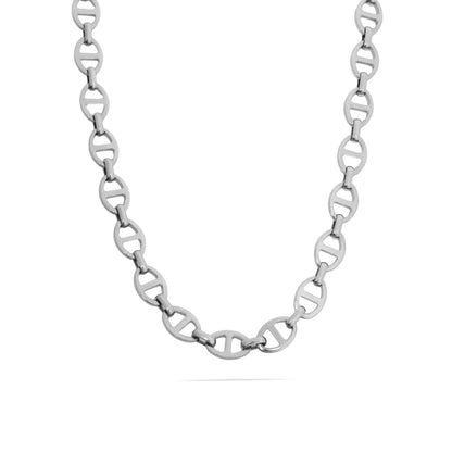 18K Gold PVD Thick Oval Chain Necklace: Gold