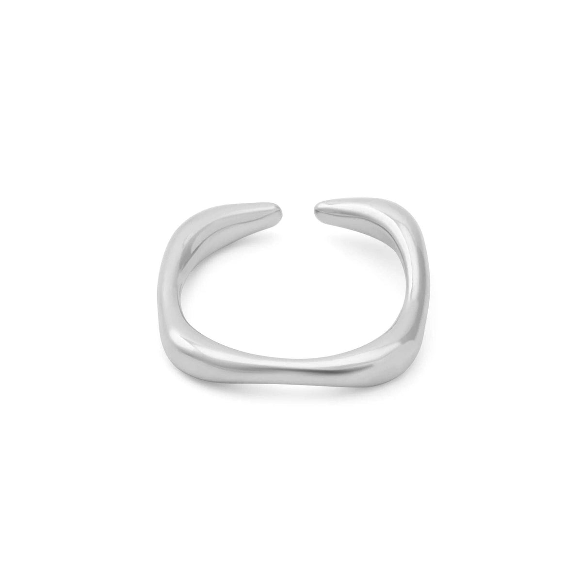 18K Gold PVD  Adjustable Simple Ring: Gold