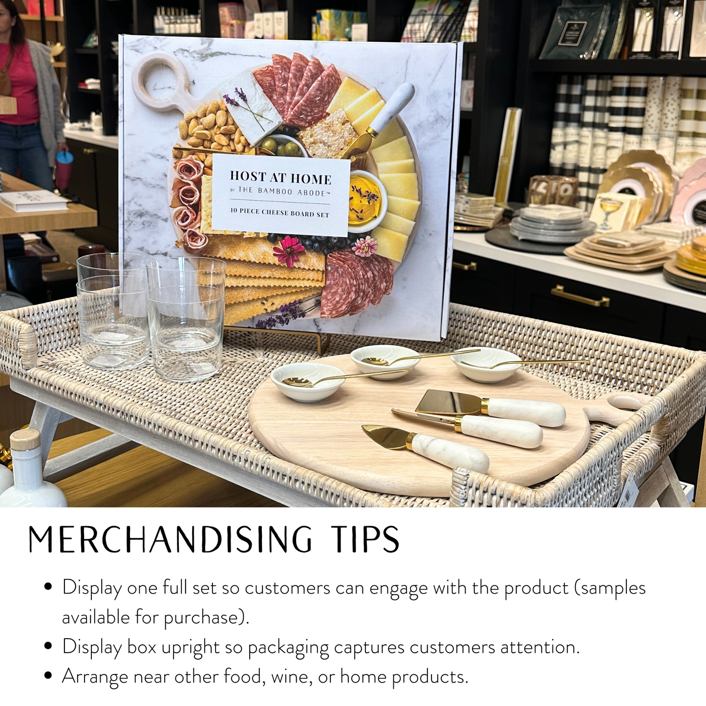 10 Piece Black  Charcuterie Board Gift Set Starter Kit