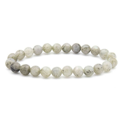 8MM Elastic Natural Stone Bracelets - Green Jade