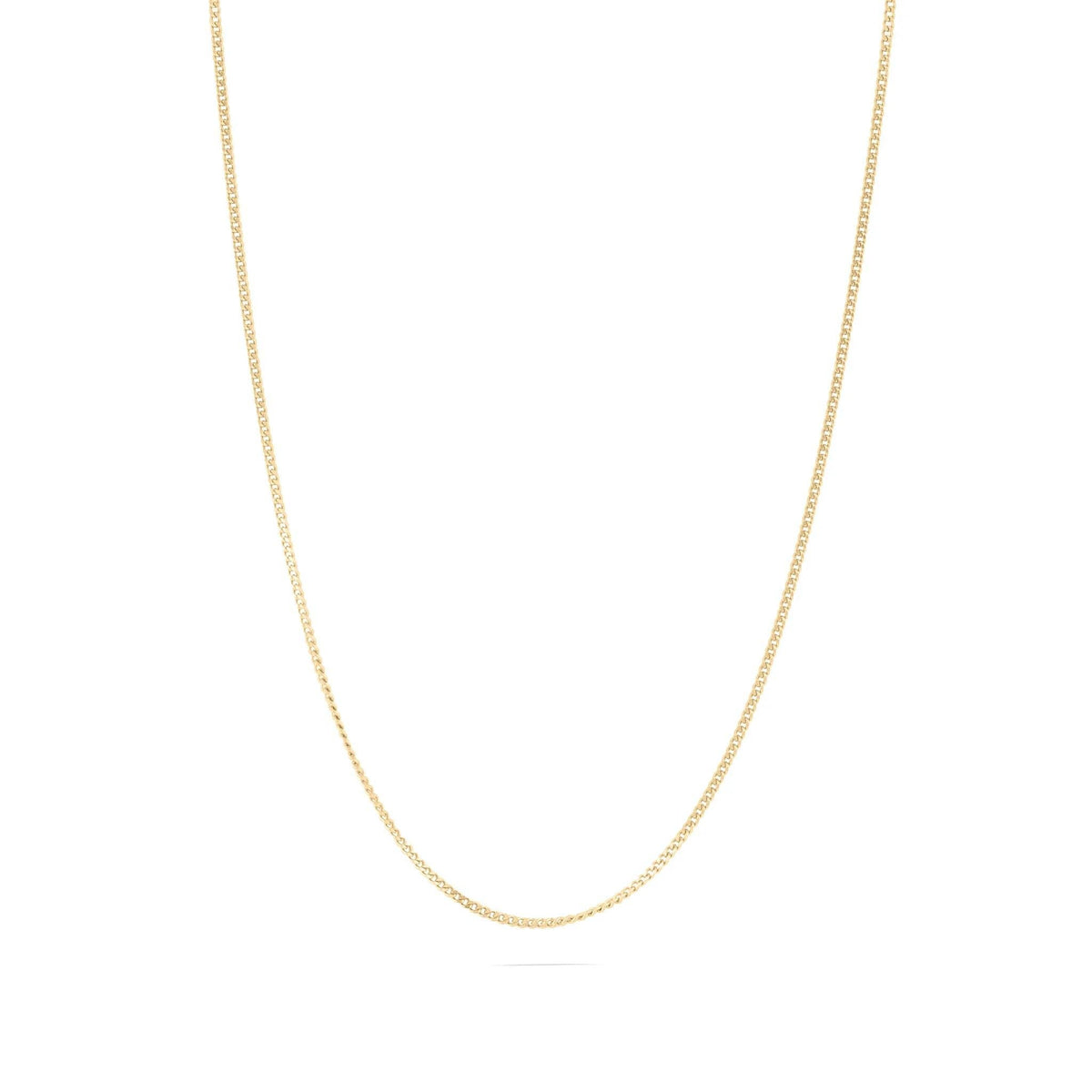14K Gold Filled Plus™ Diamond Cut Curb Chain: 24" / 1.4mm