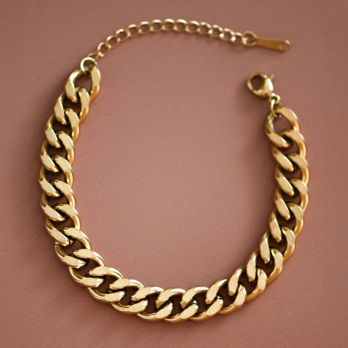 18K Gold Plated Waterproof Stainless Steel Chain Bracelet