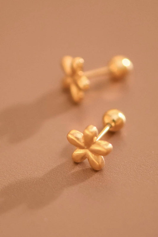 18K Gold Plated Waterproof Stainless Steel Stud Earrings - 7751: S0OX3T7751
