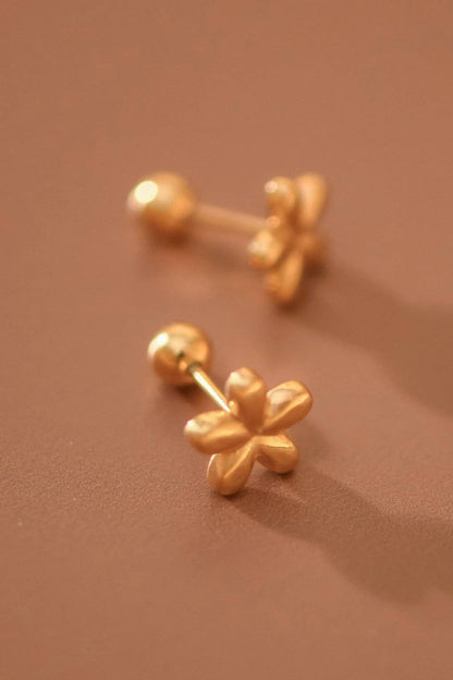 18K Gold Plated Waterproof Stainless Steel Stud Earrings - 7751: S0OX3T7751