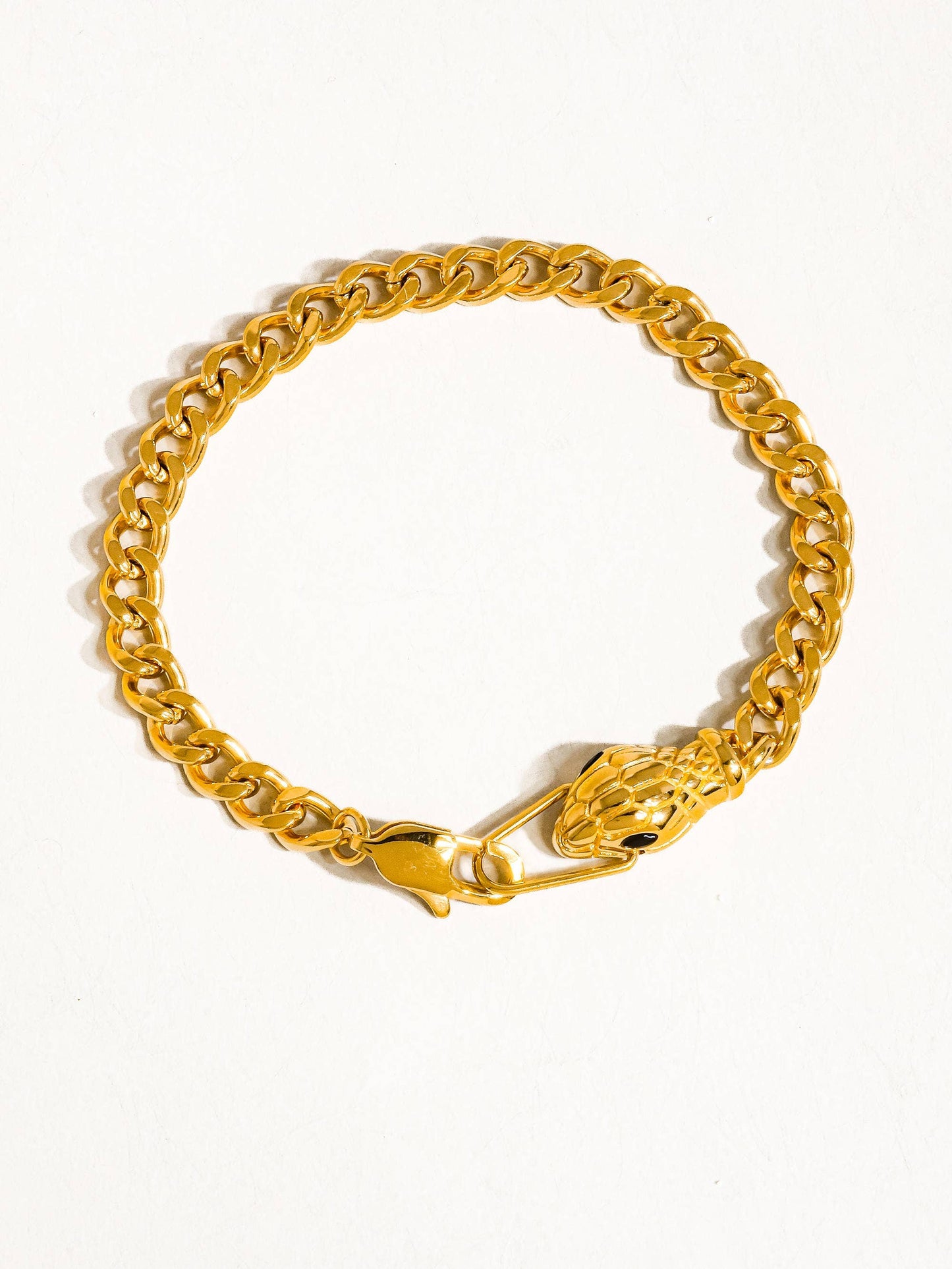 Habu 18K Gold Non-Tarnish Serpent Bracelet: Yellow Gold