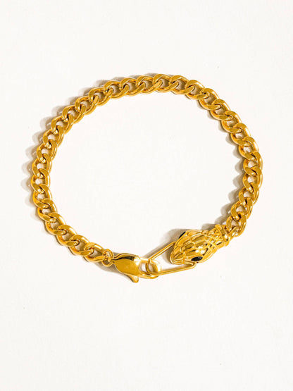 Habu 18K Gold Non-Tarnish Serpent Bracelet: Yellow Gold