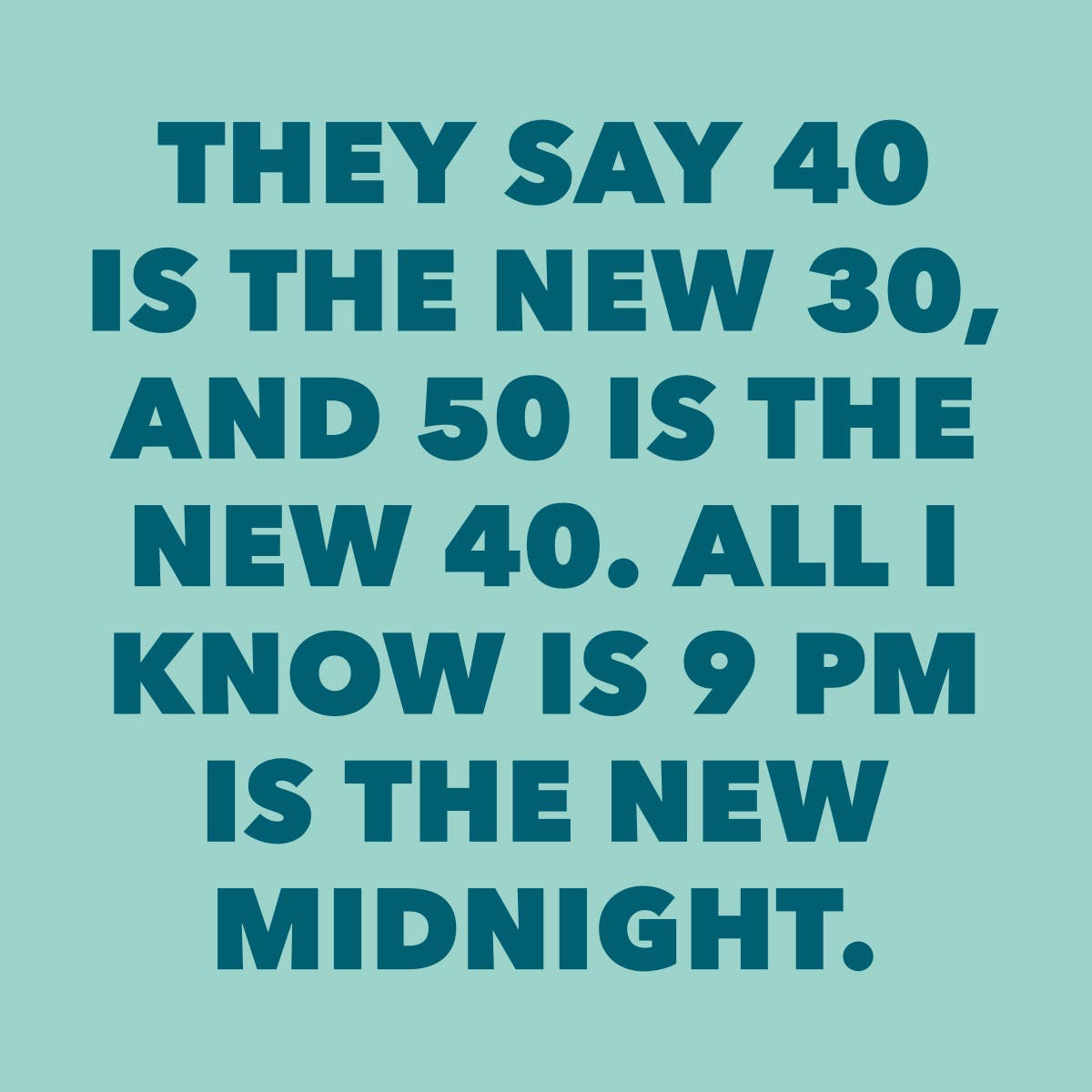 Funny Party Cocktail Napkins | 9 Pm Is New Midnight