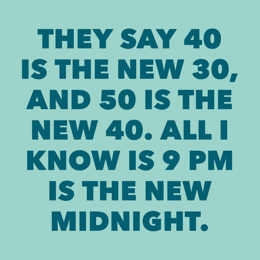 Funny Party Cocktail Napkins | 9 Pm Is New Midnight