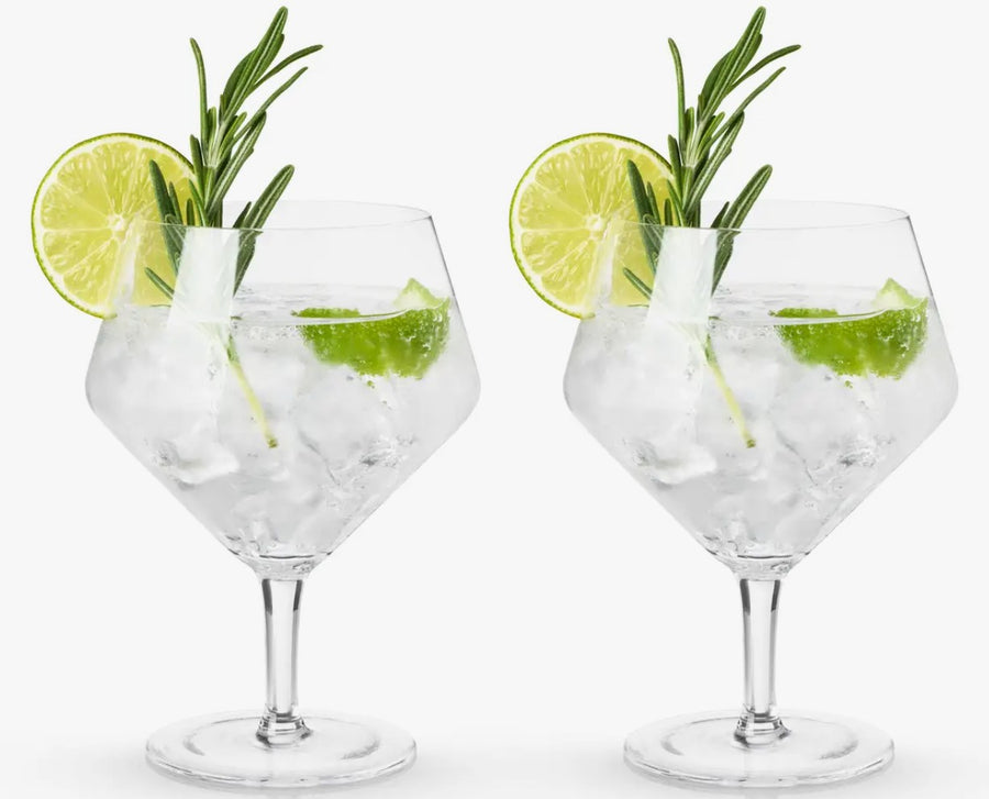 Set of 2 Gin and Tonic Glasses