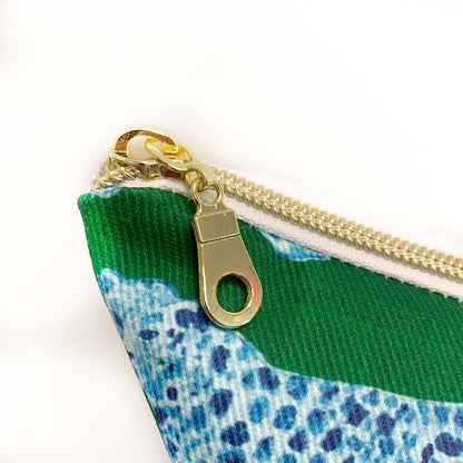 Cover Only | Green and Blue Leopards by Danika Herrick | Chinoiserie Pillow