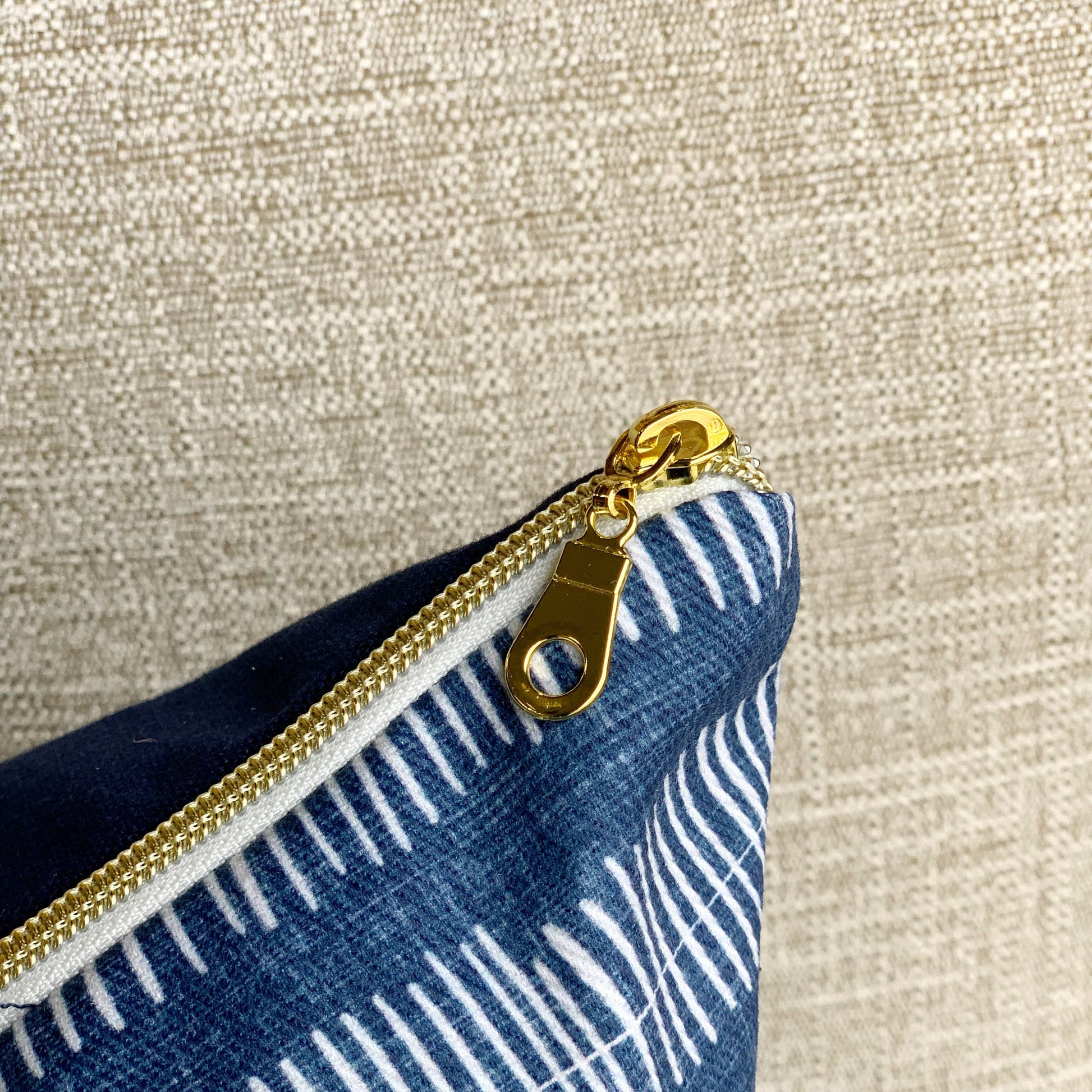 Cover Only | Denim Stripe | Designed by Scarlette Soleil | Dogwood Denim Pillow Cover