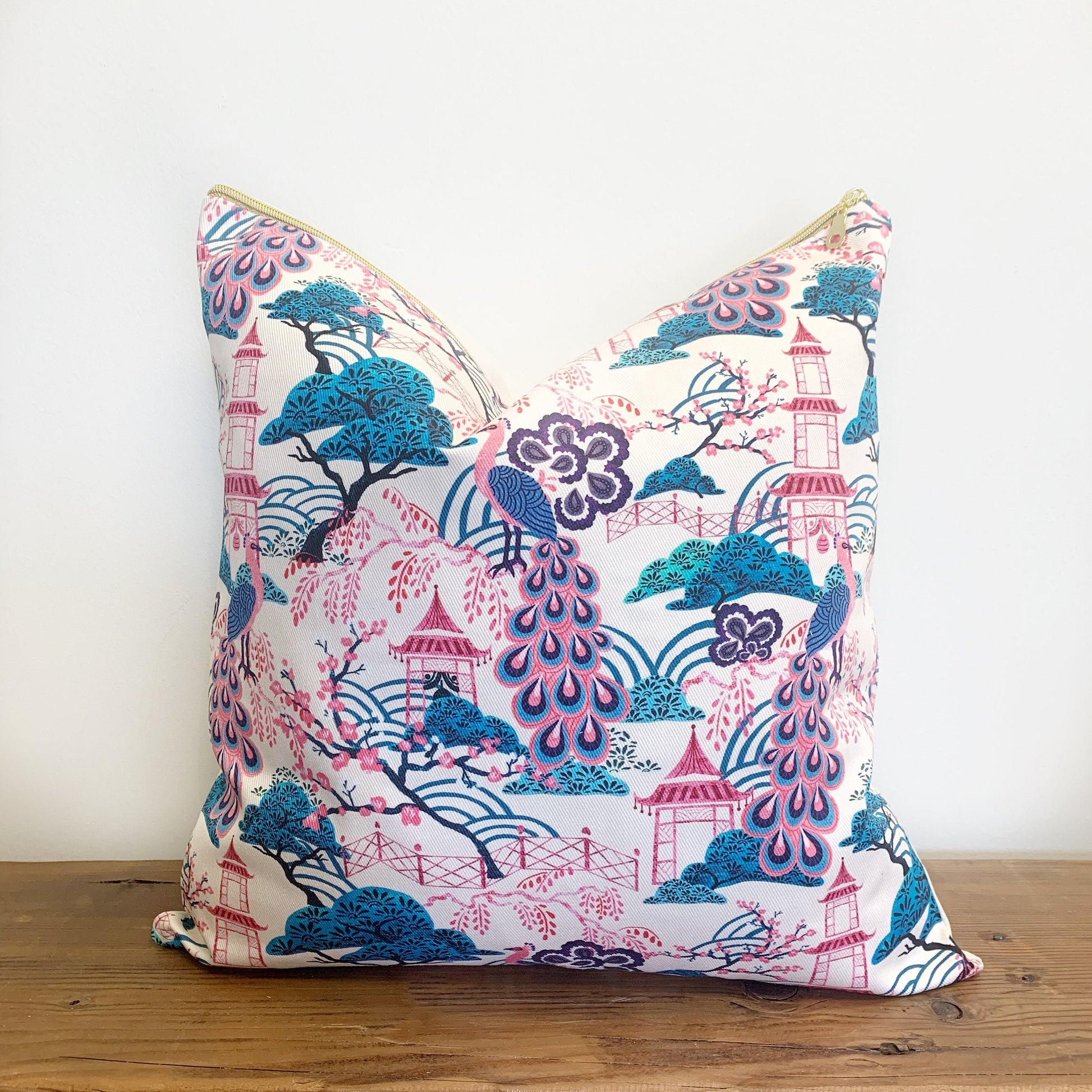 Cover Only | Chinoiserie Peacocks
