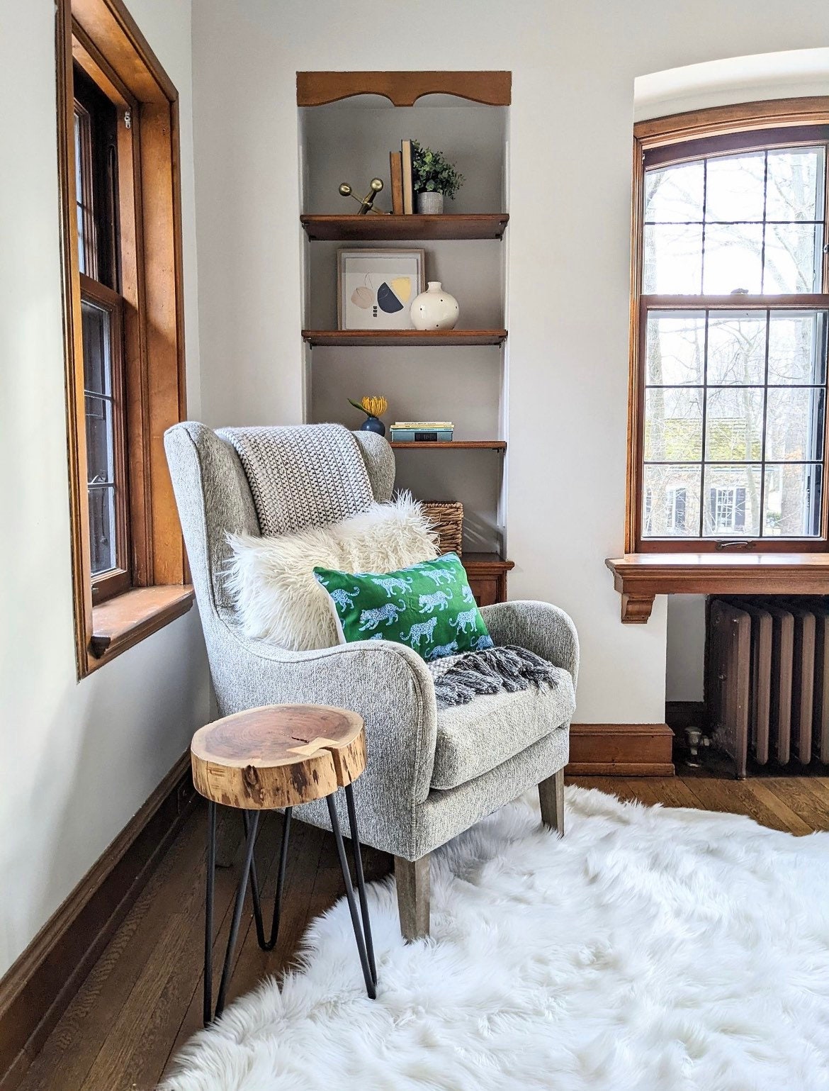 Cover Only | Green and Blue Leopards by Danika Herrick | Chinoiserie Pillow