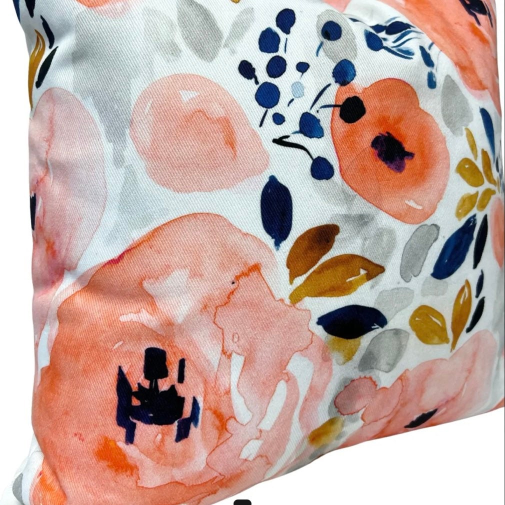 Cover Only | Genevieve Floral | Designed by Crystal Walen | Grandmillennial Accent Pillow